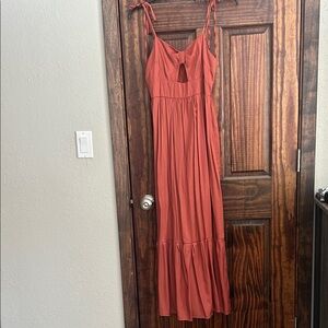 SHEIN Rust Maxi Dress